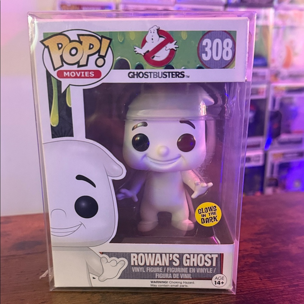 Funko Pop Ghostbusters Rowan's Ghost Glow Figure